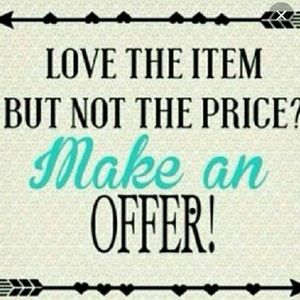 Letting you know that I’m open to offers!!!